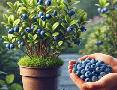 como plantar arandanos en una maceta