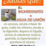 Bicarbonato de sodio con limon