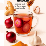Té expectorante de jengibre, cúrcuma, ajo, cebolla morada y miel