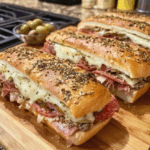 Sándwich italiano de muffaletta gigante