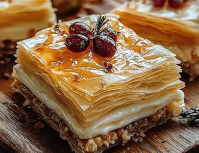 HOJALDRE CRUJIENTE CON QUESO BRIE, ARÁNDANOS Y NUECES: ¡UNA DELICIA GOURMET!