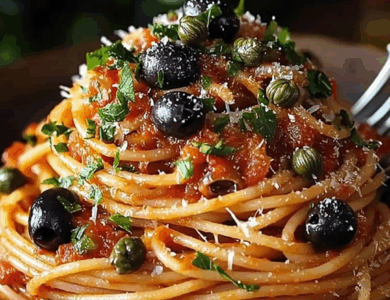 Pasta Puttanesca: Un Clásico Italiano con un Toque Picante y Delicioso