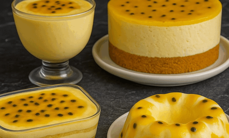 ¡TE REGALO 4 RECETAS DE POSTRES DELICIOSOS CON MARACUYÁ!