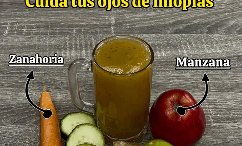 Bebida natural para mejorar la vista y combatir la visión borrosa en solo 7 días