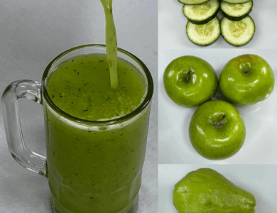 Mezcla pepino, manzana verde y chayote… ¡y expulsa todas las toxinas de tu cuerpo!