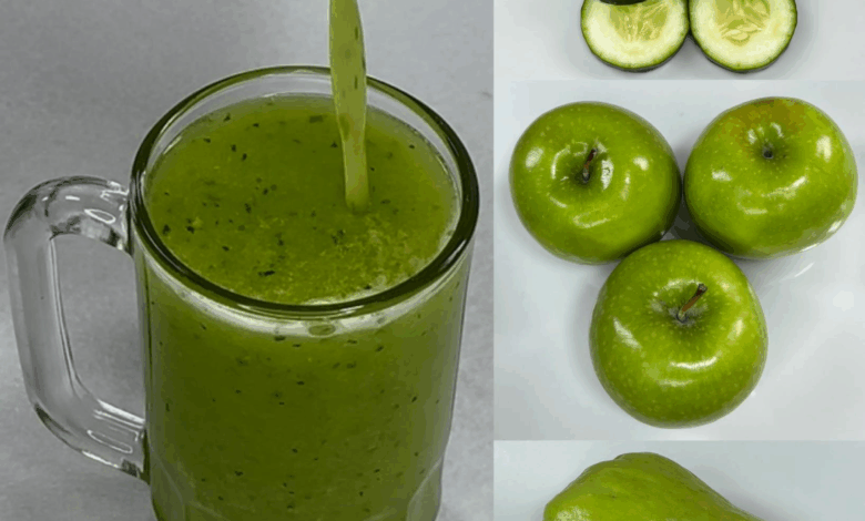 Mezcla pepino, manzana verde y chayote… ¡y expulsa todas las toxinas de tu cuerpo!