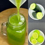Jugo natural de pepino y limón