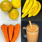 Batido Natural de Naranja, Banana y Zanahoria: Energía y Nutrientes para tu Bienestar