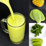 Jugo verde de nopal, piña, perejil y apio