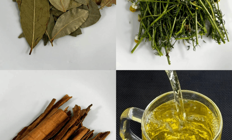 Infusión Natural de Laurel, Canela y Manzanilla: Relajación y Bienestar en una Taza