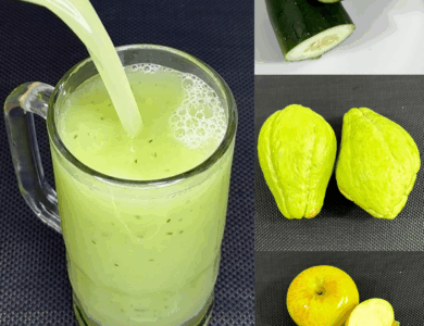 Jugo Natural de Chayote, Pepino y Manzana Verde: Frescura, Fibra y Bienestar en un Vaso