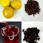 Infusión de flor de Jamaica, naranja y clavo