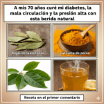 A los 70 años recuperé mi salud con esta bebida natural: controla la diabetes, la circulación y la presión alta A los 70 años recuperé mi salud con esta bebida natural: controla la diabetes, la circulación y la presión alta