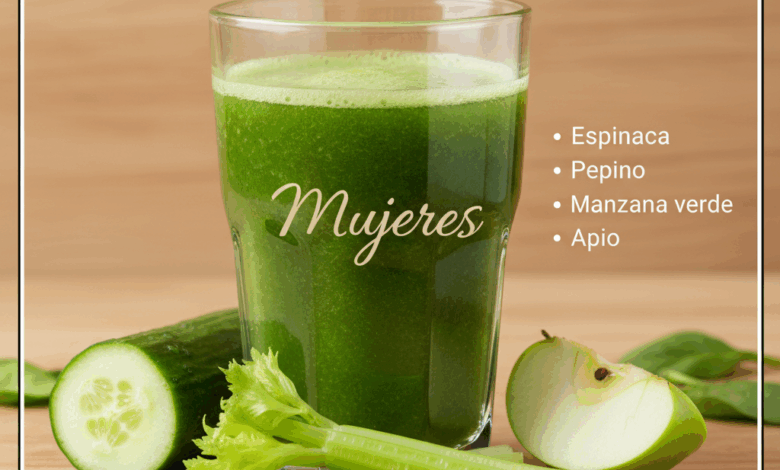 Jugo verde para bajar de peso, limpiar el hígado y mejorar tu energía