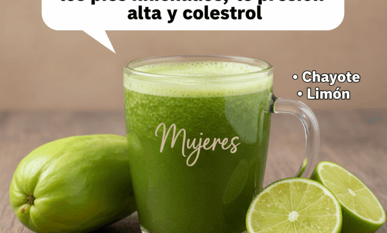 Licuado de Chayote y Limón: la bebida natural que depura, hidrata y revitaliza tu cuerpo