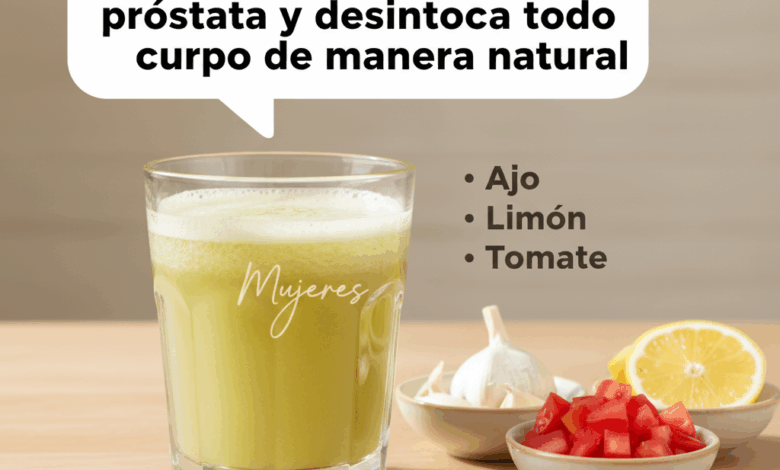 La bebida natural que limpia los riñones, desintoxica el cuerpo y fortalece la próstata