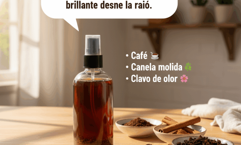 Potente tónico capilar de café, clavo y canela para hacer crecer el cabello más rápido