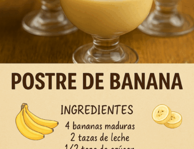 Postre cremoso de banana: fácil, delicioso y sin horno Postre cremoso de banana: fácil, delicioso y sin horno