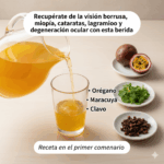 La bebida natural que fortalece la vista y combate la visión borrosa