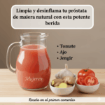 Potente bebida natural para limpiar y desinflamar la próstata