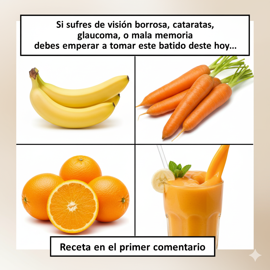 Un batido natural para la visión, la memoria y la salud cerebral Un batido natural para la visión, la memoria y la salud cerebral