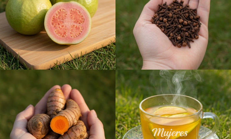 Bebida Natural de Guayaba, Clavo de Olor y Cúrcuma: Un Remedio Casero para la Circulación, el Azúcar y la Presión Arterial