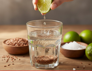 El remedio casero de agua tibia, limón, sal marina y linaza que limpia el intestino, reduce la hinchazón y alivia el estreñimiento