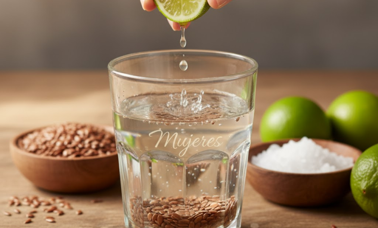 El remedio casero de agua tibia, limón, sal marina y linaza que limpia el intestino, reduce la hinchazón y alivia el estreñimiento