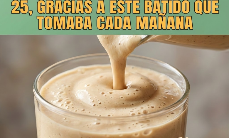 El Batido Rejuvenecedor que Te Hace Lucir Hasta 20 Años Más Joven