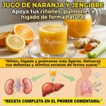 Jugo de Naranja y Jengibre para Limpiar Riñones, Pulmones e Hígado de Forma Natural