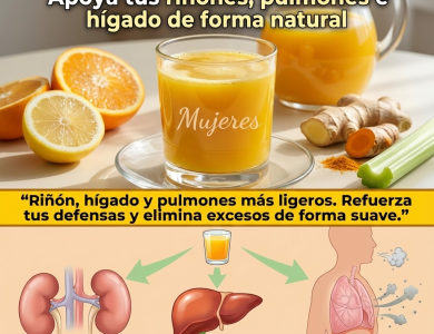 Jugo de Naranja y Jengibre para Limpiar Riñones, Pulmones e Hígado de Forma Natural