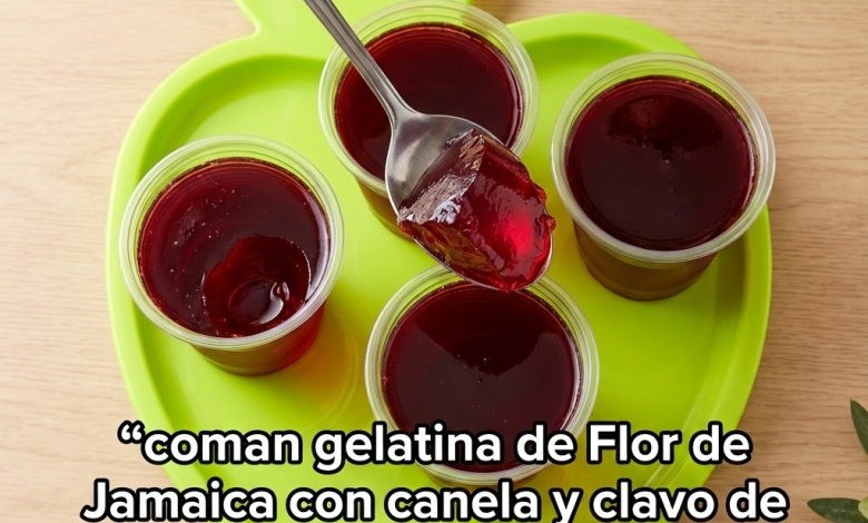 Gelatina de Jamaica: Postre Refrescante, Ligero y Lleno de Beneficios