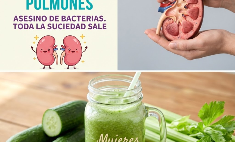 Jugo Detox de Pepino y Apio: Limpia Riñones y Hígado de Forma Natural