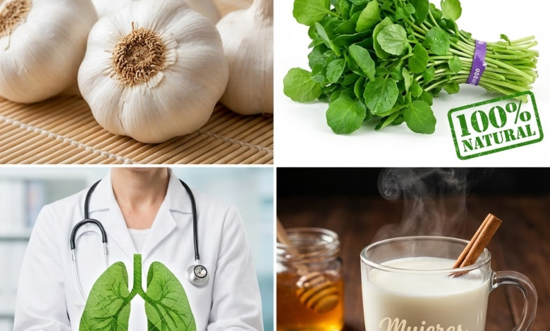 Berro, Ajo y Leche para Limpiar los Pulmones: El Remedio Tradicional que Expulsa Flemas y Refuerza tus Defensas