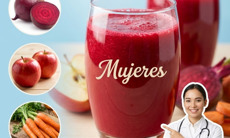 La “Bebida Milagrosa”: jugo de zanahoria, remolacha y manzana para energía y salud diaria