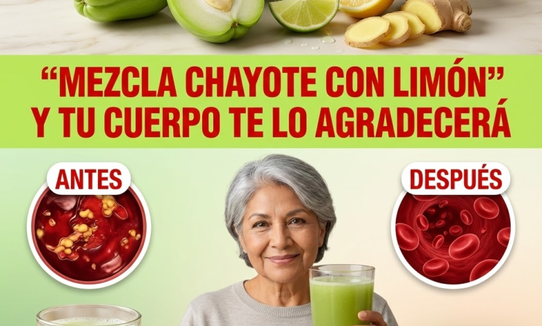 Jugo de Chayote, Ajo y Limón: El Elixir Verde que Limpia la Sangre y Protege tu Corazón