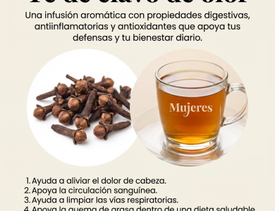 Té de clavo de olor: un pequeño gran aliado para la inflamación, la digestión y las defensas