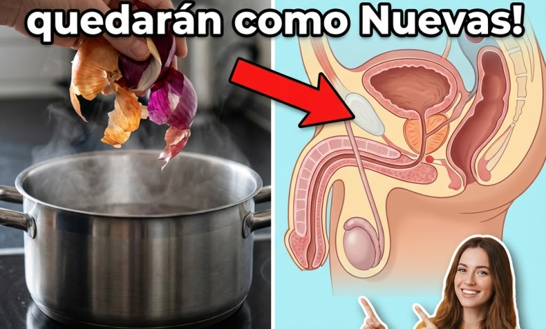 Cebolla y Cáscara de Cebolla: Apoyo Natural para Próstata y Vejiga (Recetas, Beneficios y Precauciones)