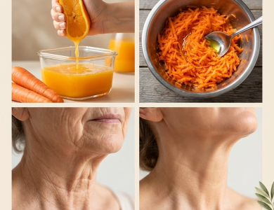 Mascarilla de Zanahoria para Reafirmar el Cuello y Eliminar Arrugas de Forma Natural