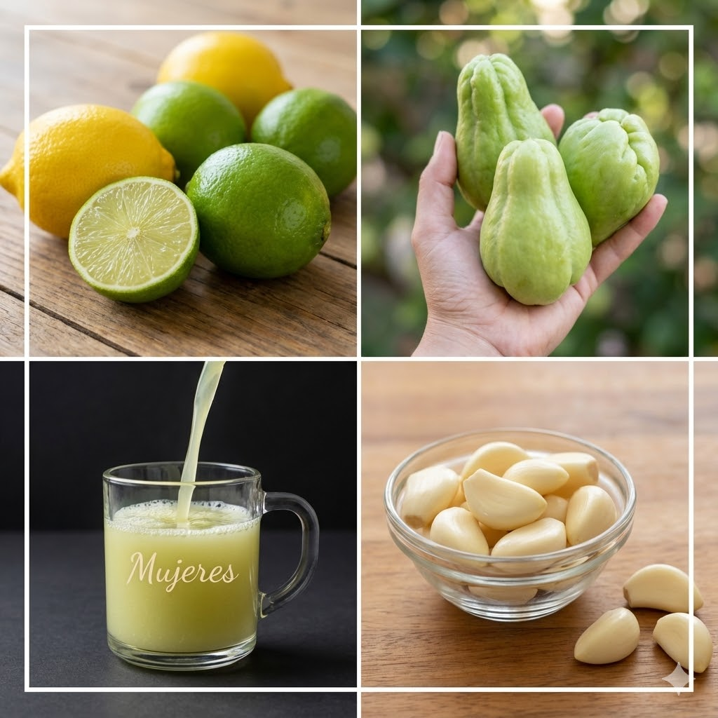 Poderoso Jugo de Chayote, Limón y Ajo: Receta, Beneficios y Cómo Tomarlo