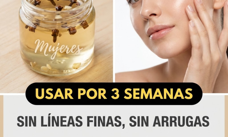 Suero casero de clavo de olor y aceite natural para reducir arrugas y rejuvenecer la piel del rostro