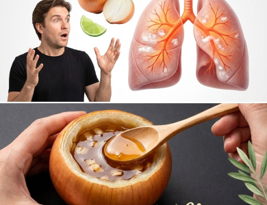 Remedio casero de cebolla y limón para aliviar la tos, la bronquitis y apoyar la salud pulmonar