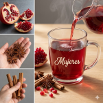 Bebida de Cáscara de Granada, Anís Estrellado y Canela: Tónico Nocturno para la Circulación, la Glucosa y la Salud de la Próstata