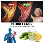 Bebida Natural con Pepino y Limón para Cuidar tus Arterias y tu Corazón