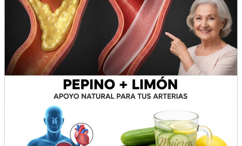 Bebida Natural con Pepino y Limón para Cuidar tus Arterias y tu Corazón