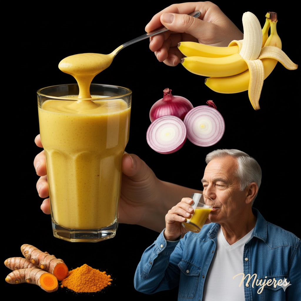 El sorprendente poder del plátano, la cebolla y la cúrcuma para aliviar el dolor de articulaciones y huesos