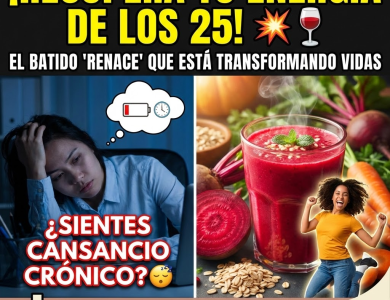 El Batido “Renace”: Recupera la Energía de los 25 Años con esta Bomba Roja