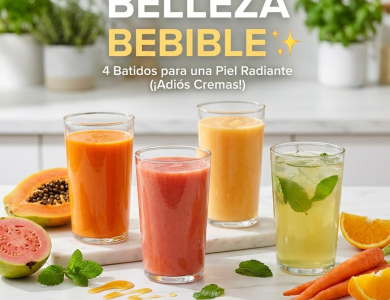 Belleza Bebible: 4 Batidos Naturales que Tu Piel Amará Más que a Cualquier Crema