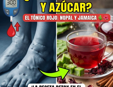 El “Tónico Rojo”: Nopal, Jamaica y Canela para Barrer el Azúcar y Limpiar la Sangre
