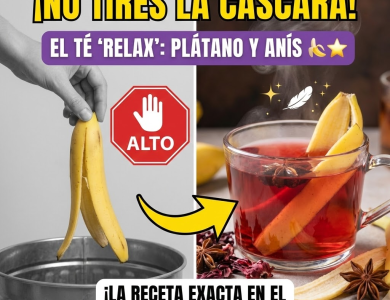 ¡No tires la cáscara! El Té “Relax & Digest” de Plátano, Jamaica y Anís